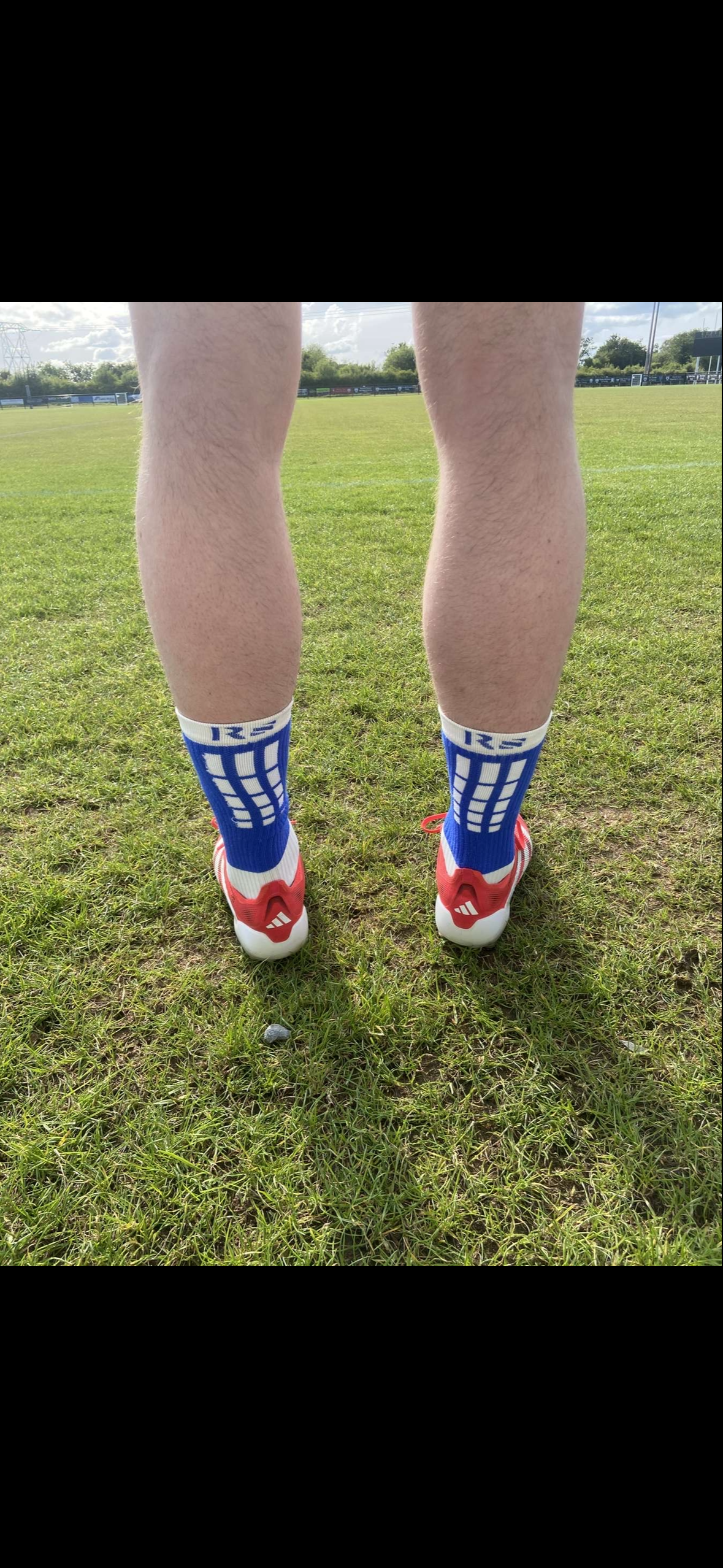 Reset Blue + White Socks