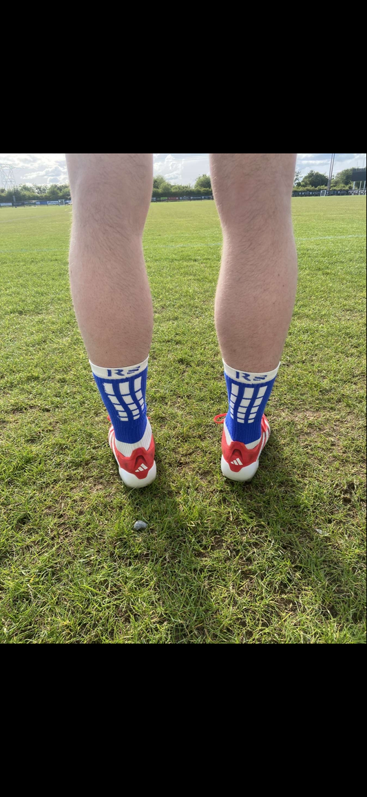 Reset Blue + White Socks