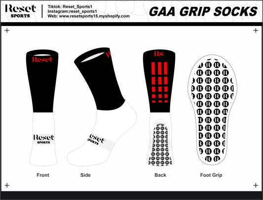 Reset red + Black socks